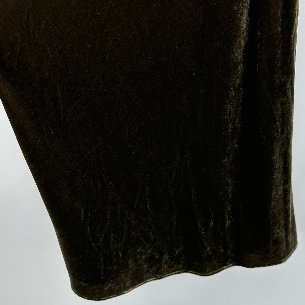 Ralph Lauren VTG Y2K Streetwear Grunge Whimsigoth Dark Velvet Tank Top Sz12 - Picture 5 of 10